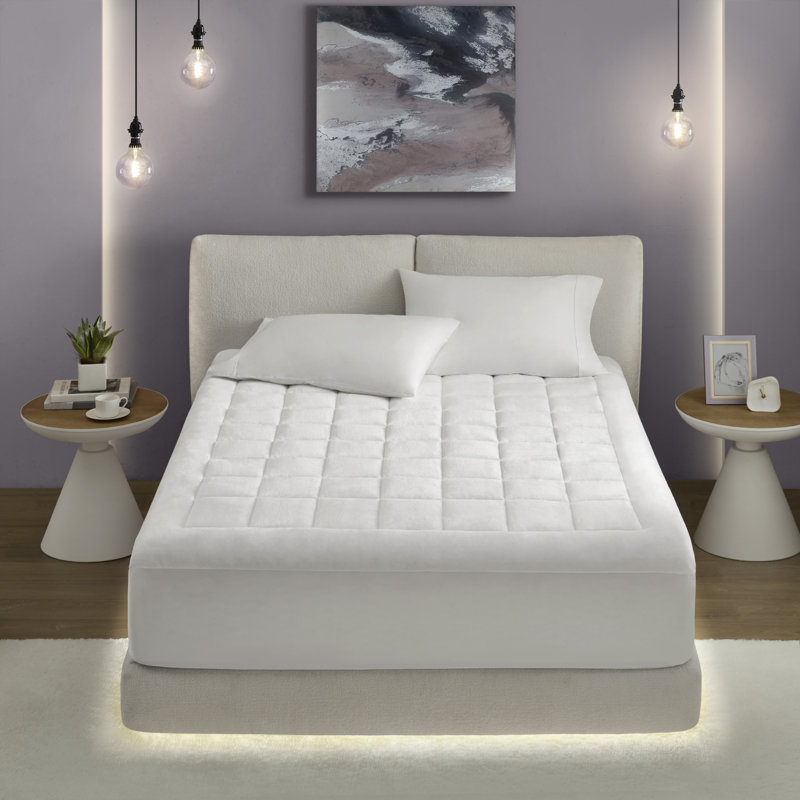 Alwyn Home Cloud Soft Overfilled Plush Waterproof Mattress Pad